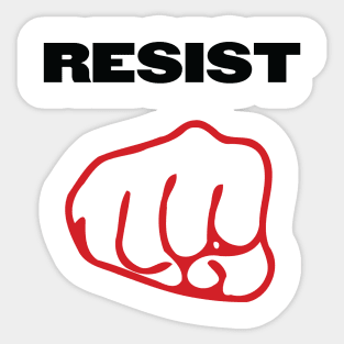 #Resist Protestor Fist Sticker